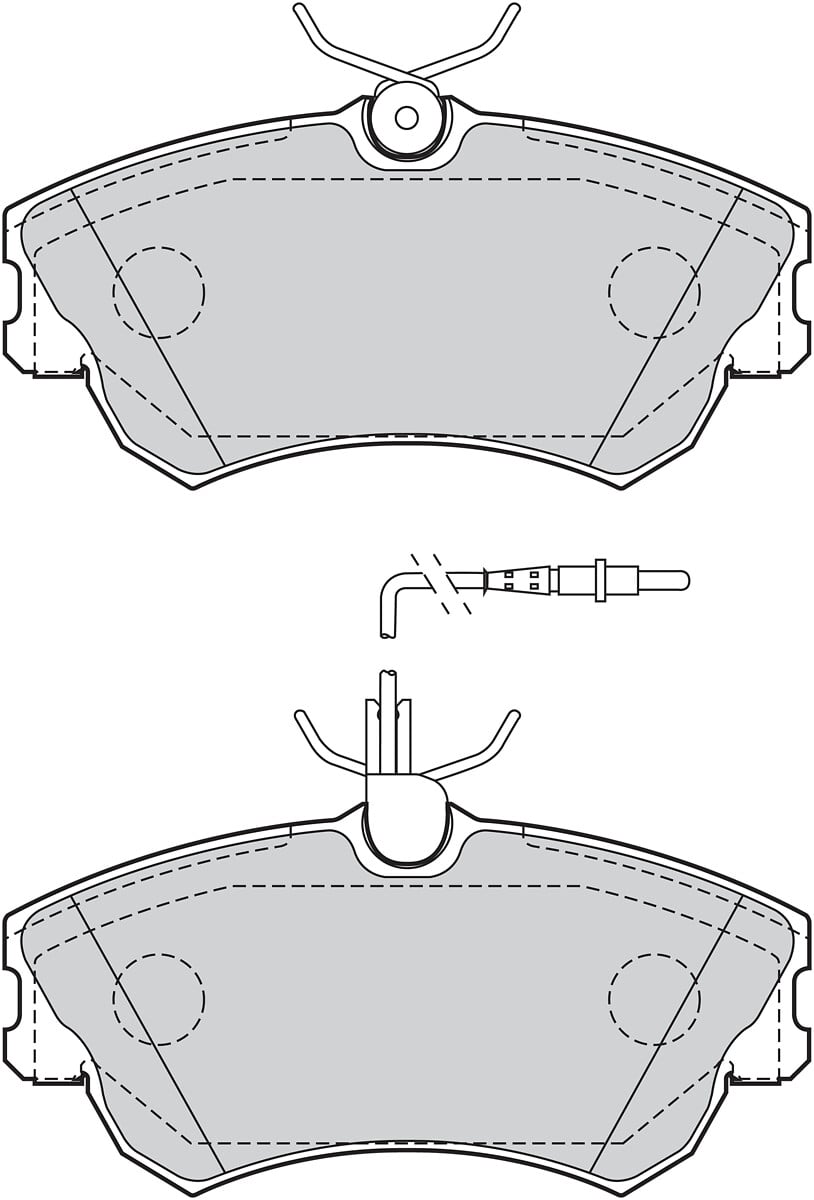 Jeu de 4 plaquettes de frein VALEO ref. 302217